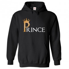 Prince With Crown Classic Kids and Adults Mens Pullover Hoodie